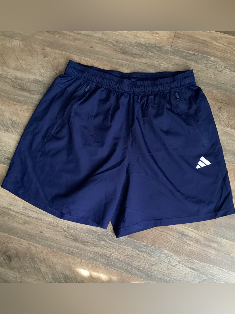 adidas Men's Dark Blue Performance Running Shorts